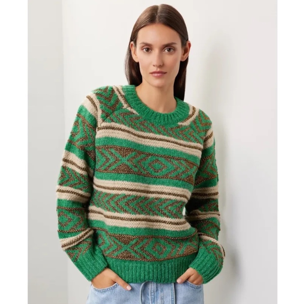 RTR Scotch & Soda Metallic Fair Isle Sweater